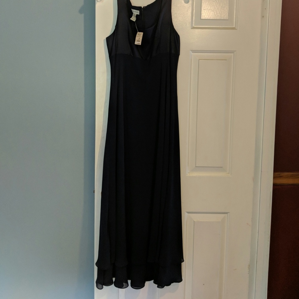 Ann Taylor navy blue gown